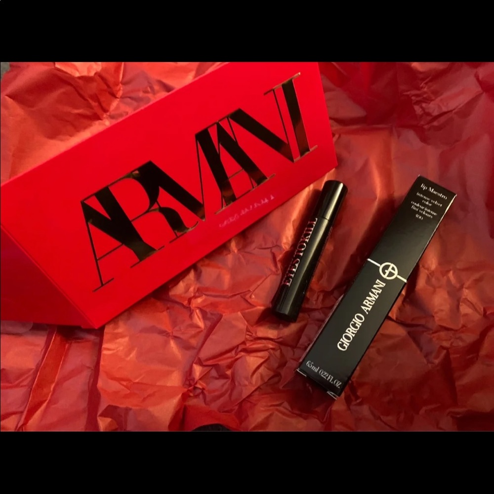 Armani beauty lipstick and mascara set